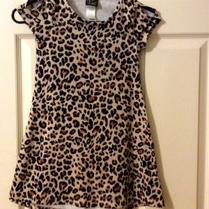 Size 6 girls dress leopard print